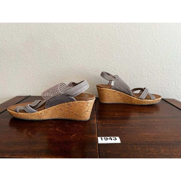 Skechers Beverlee High Tea Sandals Women's US 7 Mauve Mesh Slip On 31723 Vegan - Picture 6 of 11